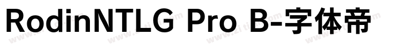 RodinNTLG Pro B字体转换